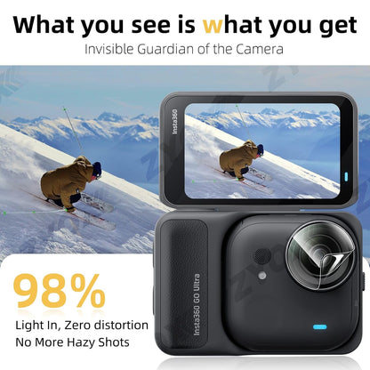  Insta360 Go ULTRA Screen And Camera Lens 9H Hardness Scratch Guard Glass