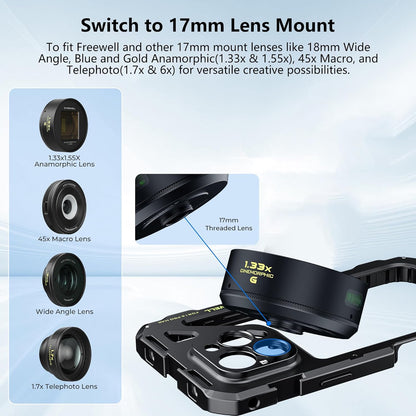 Freewell Multifunctional Smartphone Tool-Free Genius Rig Cage (16 Pro Max)