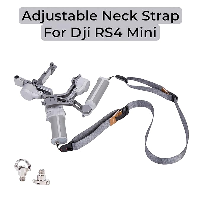 Neck Strap Lanyard For DJI RS 4 Mini Gimbal stabilizer & DSLR Camera Adjustable Strap with 1/4th Screw Accessories