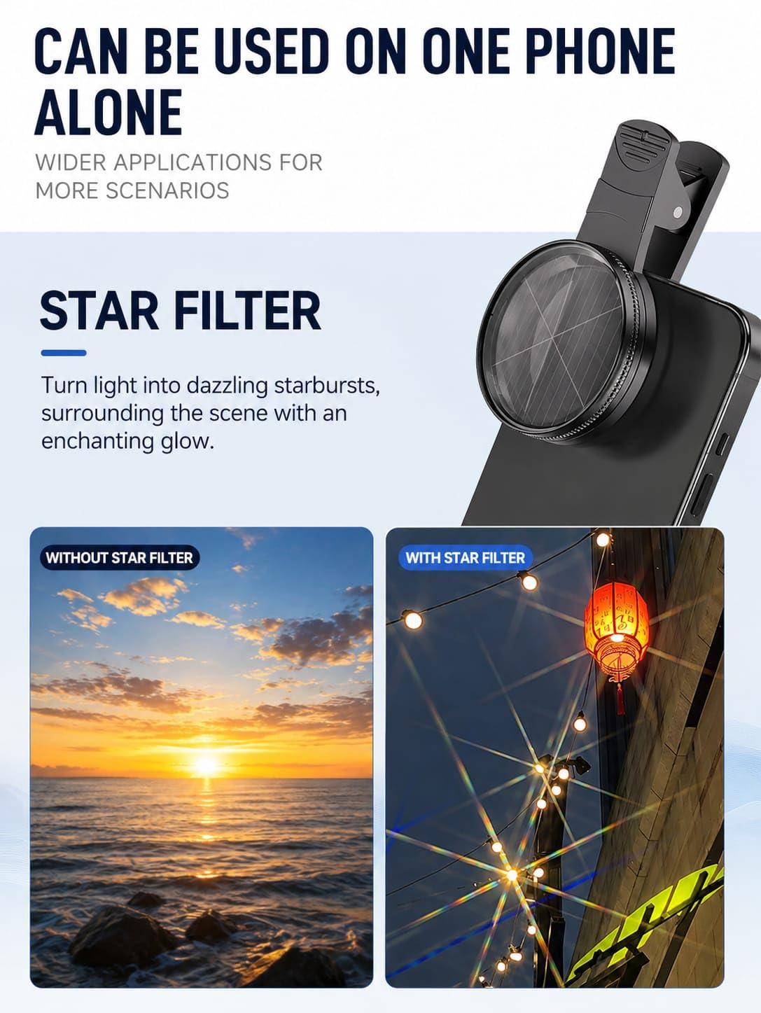 GetZget® 32X Ultra Macro Lens Kit For iPhone & Android | 40-90mm Pro Close-Up Lens with CPL Filter, Star Filter & Universal Clip