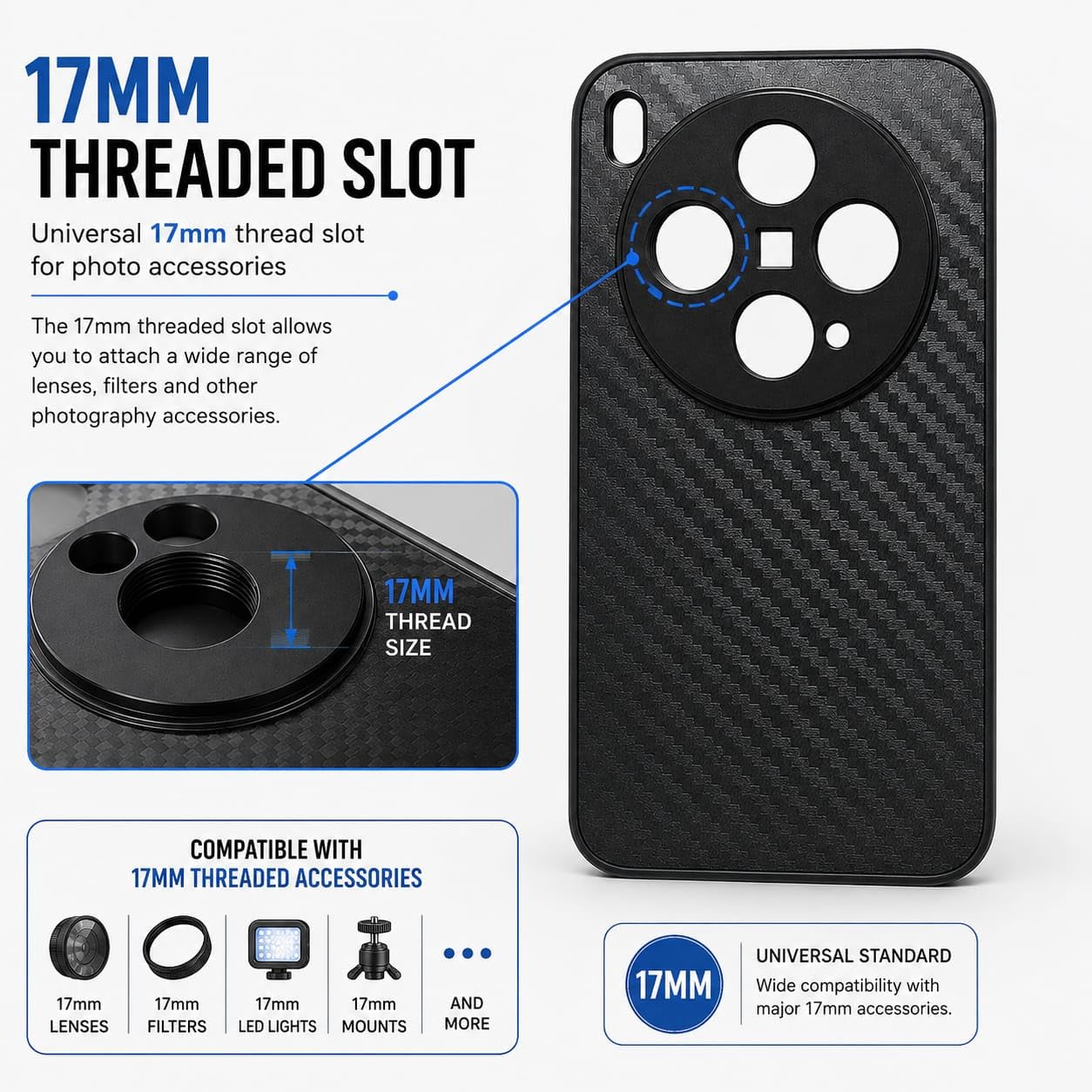Vivo X300 Supports 17mm Telephoto, Macro & Wide-Angle Lenses Protective Mobile Cover