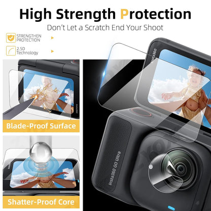 Tempered Glass film For Insta360 Go ULTRA (Getzget)