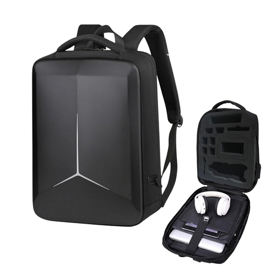 Carrying case Bag For DJI Air 3/ 3S & Accessories Storage Backpack Equipped with Number Lock, EVA Foam, Double Safety Belt & Charging Point (Black)