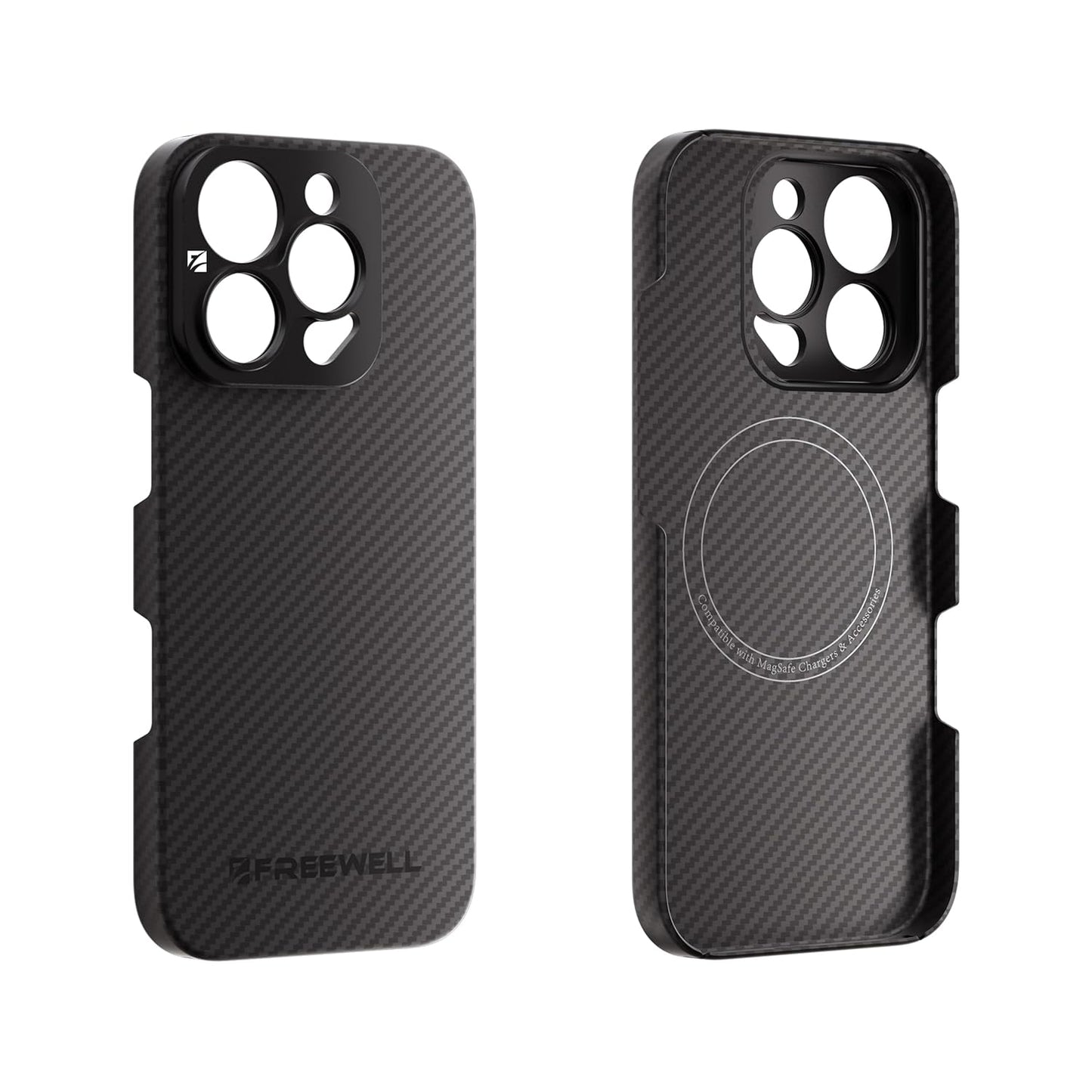 FREEWELL Pro Filmmaker Case for iPhone 16 Pro Max - 17mm Lens & Magnetic Filter Mount Black