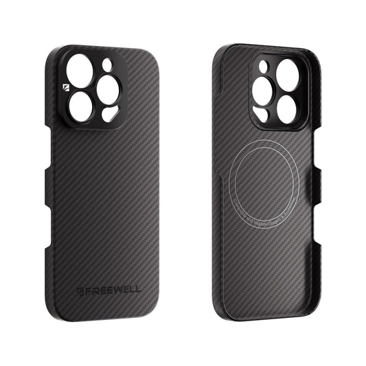 FREEWELL Pro Filmmaker Case for iPhone 16 Pro Max - 17mm Lens & Magnetic Filter Mount Black