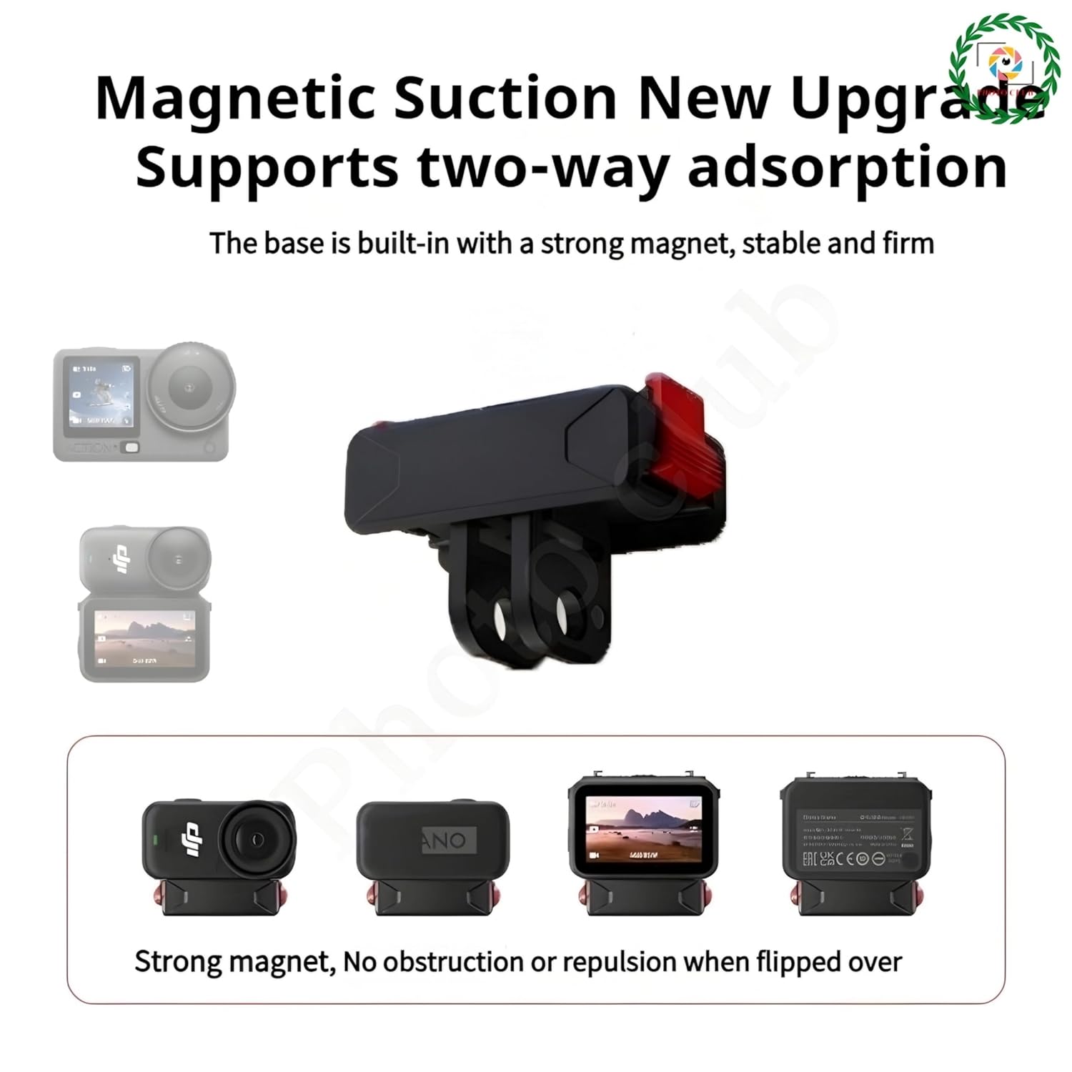  Magnetic Quick Release Base Mount For DJI Action 6/ Osmo Nano (GetZget)