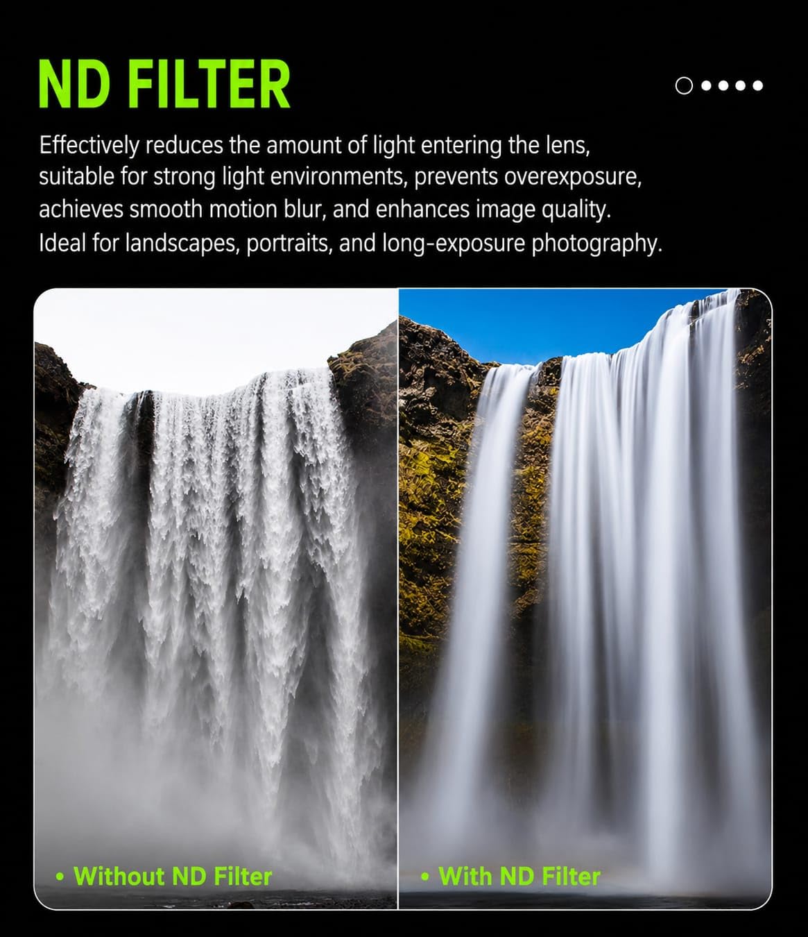 Getzget CPL+ND Filter Set for Insta360 GO Ultra CPL, ND8, ND32 & ND64 Camera Lens Filters 