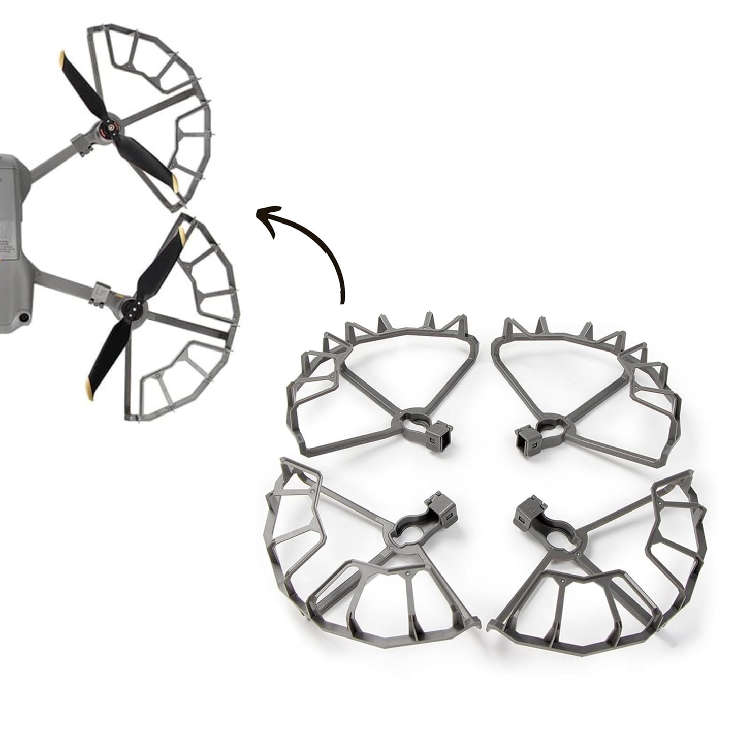 Propellers Guard For Dji Mavic Air 2/ Air 2s 360 degree Semi Enclosed Propeller Protector Guard Safety Accessories