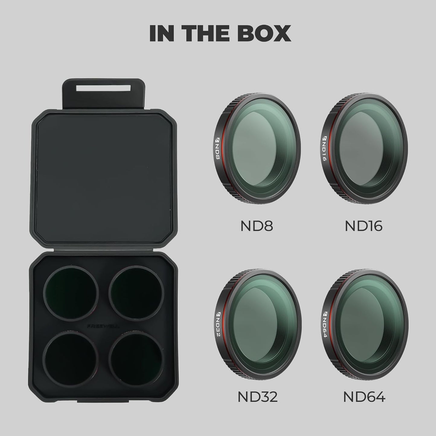 DJI Osmo Nano – ND8, ND16, ND32 & ND64 Filters