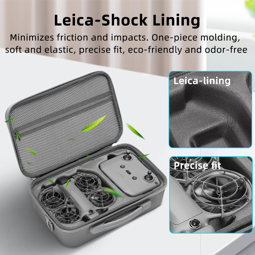 GetZget Bag for DJI Neo 2 & Accessories Compact Travel Protection PU Case Combo Bag