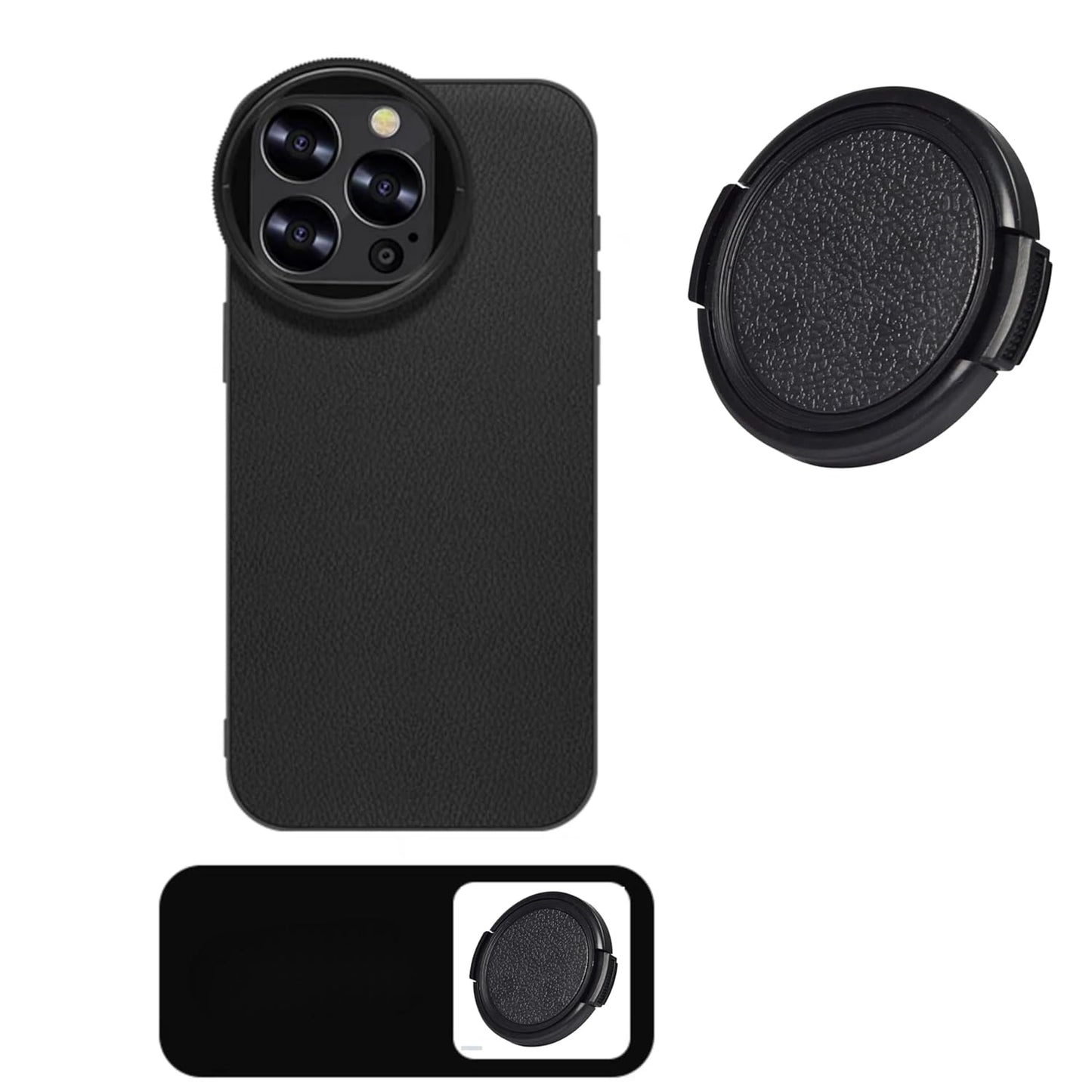 58mm Lens Cap For oneplus 12, iPhone 14/15 pro & pro max, Xiaomi 14 Mobile Cover, DSLR Camera Lens Protector Accessories