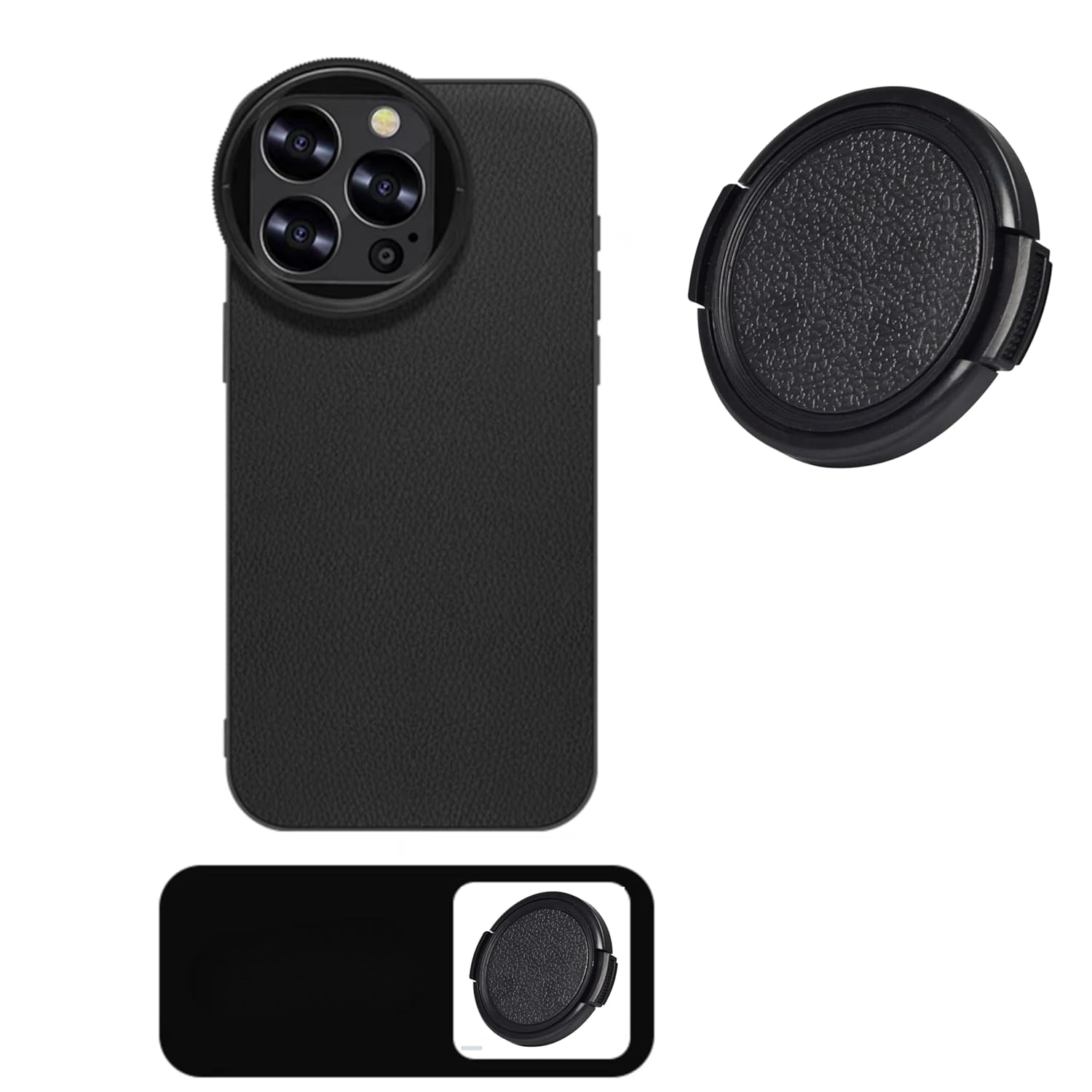 58mm Lens Cap For oneplus 12, iPhone 14/15 pro & pro max, Xiaomi 14 Mobile Cover, DSLR Camera Lens Protector Accessories