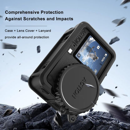 GetZget® CY-NOVA Silicone Cover for DJI Action 6 Camera Hand Grip and Scratch Protection Case Premium Accessories
