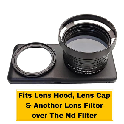 58mm, White Soft Filter For oneplus 12, iPhone 14/15/16 pro & pro max, Xiaomi 14 Mobile Cover, DSLR Camera Lens