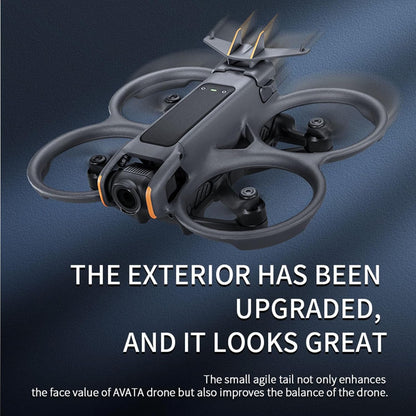Getzget Flight Tail Wing For DJI AVATA 2 Drone, Anti-Release Buckle Snap-On Battery Fin Fixed Stabilizer Part 