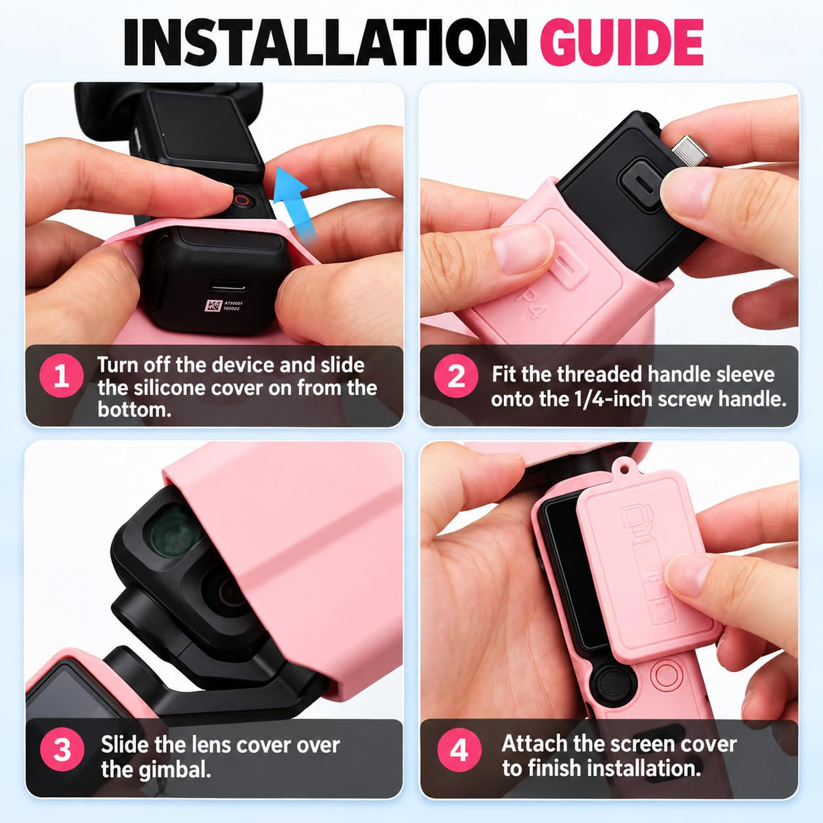 Silicone For DJI Osmo Pocket 4 pro Creator Combo Camera Accessories