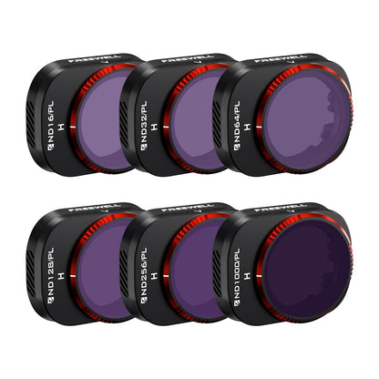 Freewell Bright Day Pack of 6 Ndpl Filters Hybrid For Dji Mini 4 Pro Drone Lens