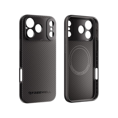 FREEWELL Pro Filmmaker Case for Phone 17 Pro Max, Magnetic Filter System with 17mm Lens Mount, Polycarbonate, Black