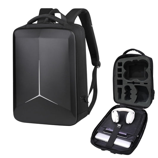 DJI Avata 2 & Accessories Storage Backpack Equipped with Number Lock, EVA Foam, Double Safety Belt & Charging Point (Black)