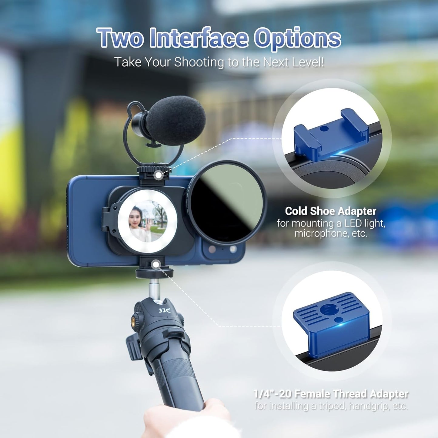 JJC Phone Lens Filter Adapter Magnetic Mount For iPhone 17/16/15/14 Pro/ Max/ Air