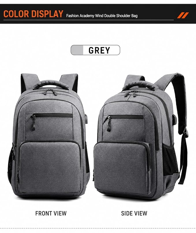 Laptop Bag Multipurpose Fashion Backpack For School/College/Office Bag With USB Charging Port