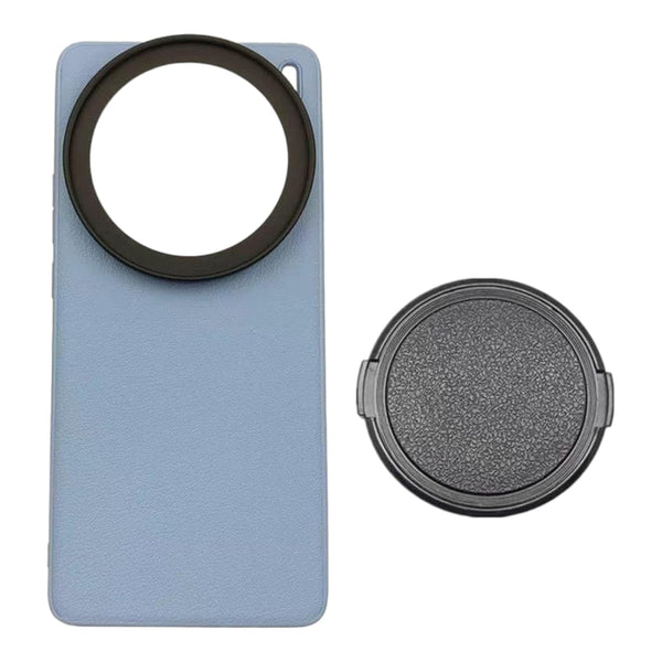 67mm Filter Phone Case for Vivo X100 with Lens Cap (Sky Blue)
