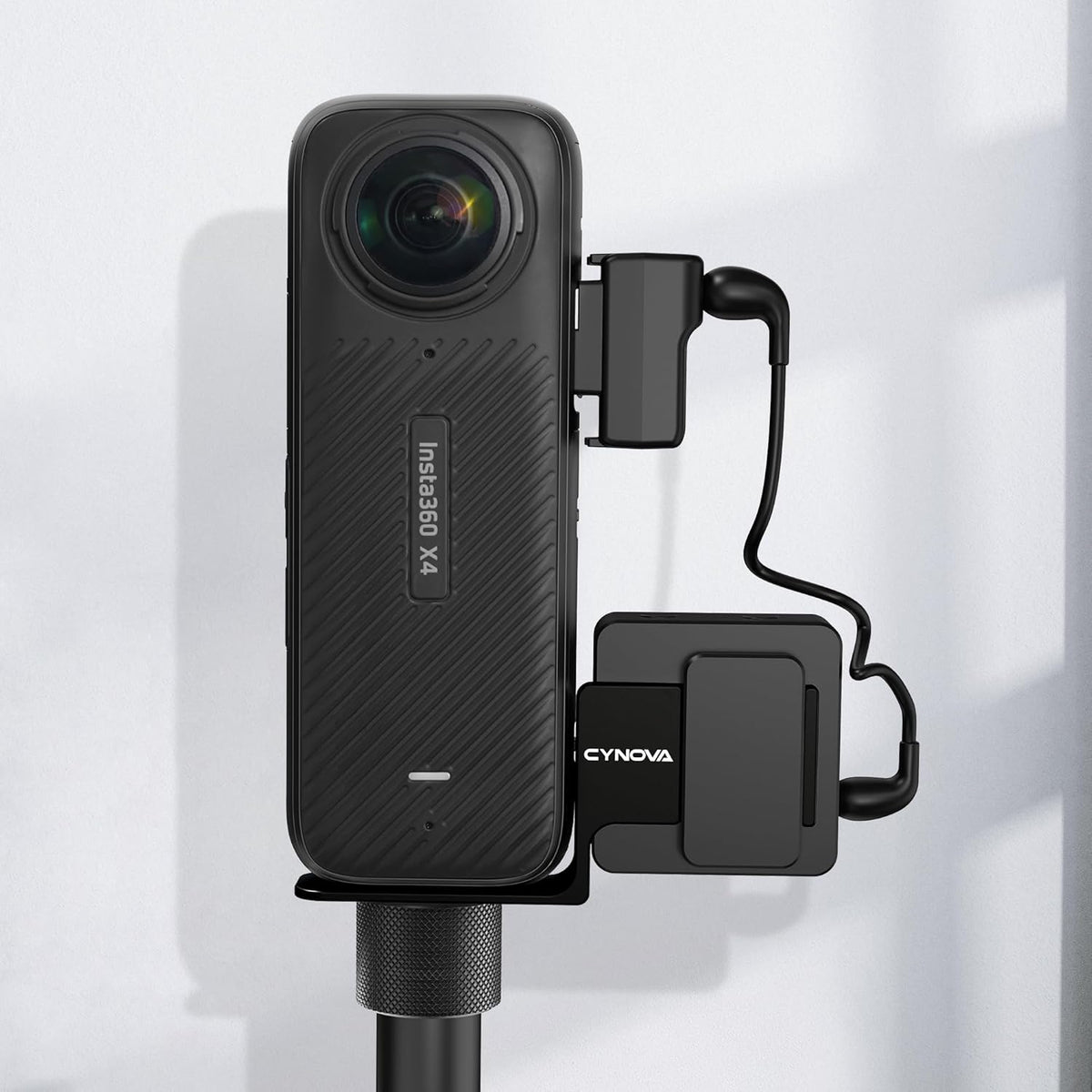 Cynova External Mic Mount Bracket for Insta360 X5, X4, X3 and X2 (view 6)