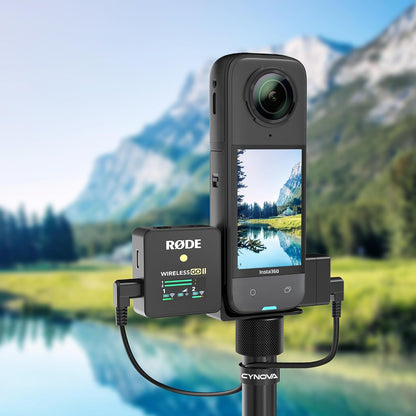 Insta360 X5 RØDE Wireless GO Microphone Holder(with 3.5mm Audio Cable)