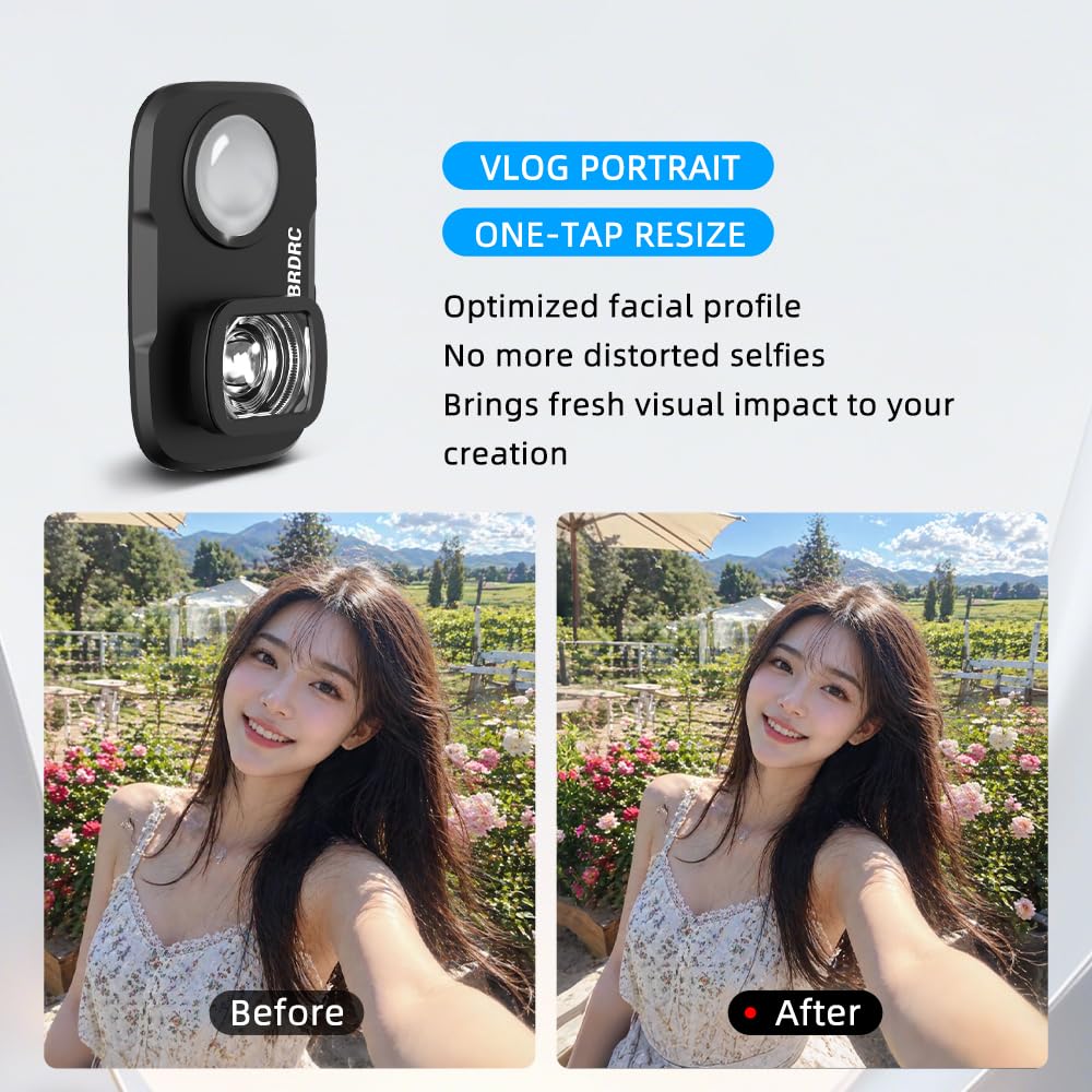 Getzget Wide Angle Lens For DJI Osmo Pocket 4P, Magnetic Wide-Angle Camera Lens