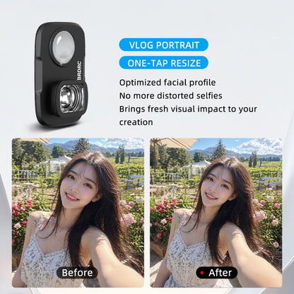 Getzget Wide Angle Lens For DJI Osmo Pocket 4P, Magnetic Wide-Angle Camera Lens