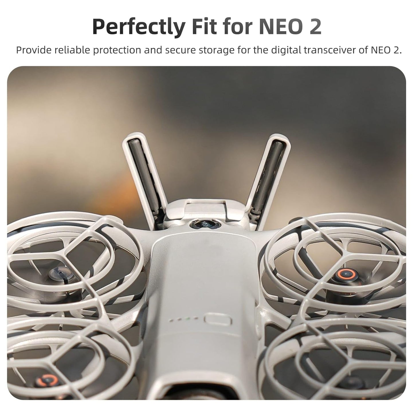 GetZget® Protective Cover For DJI NEO 2 Transceiver Antenna, Anti-Collision Anti-Fall Digital Transceiver Guard Case Accessories