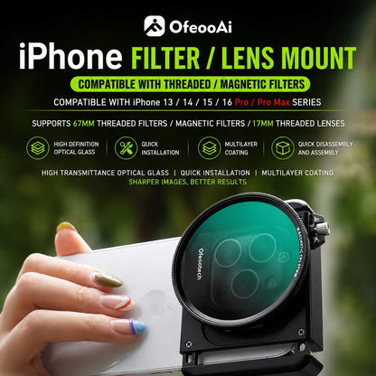 GetZget® OfeooAi 67mm Magnetic Filter Adapter 