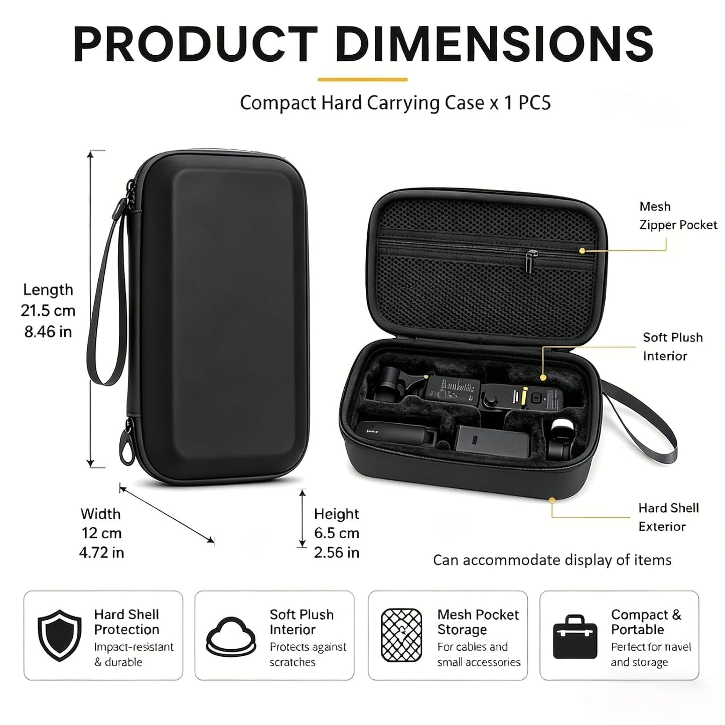 Carrying Case For DJI Osmo Pocket 4 Water Splash Proof Protective Bag