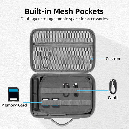 GetZget® Carrying Case Bag for Insta360 One X5/ X4 Camera Travel Protective Storage Case with Safety Belt Can Carry Full Set of Accessories