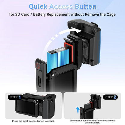 JJC Handle Grip Kit for DJI Osmo Action 3/4/5 Pro / Xtra Edge Pro Accessories