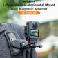 GetZget® Universal Vertical & Horizontal Mount for DJI Osmo 360 – Dual-Angle Tripod with Magnetic Adapter Bracket – 1/4" Screw Compatible Accessories, Aluminum Alloy