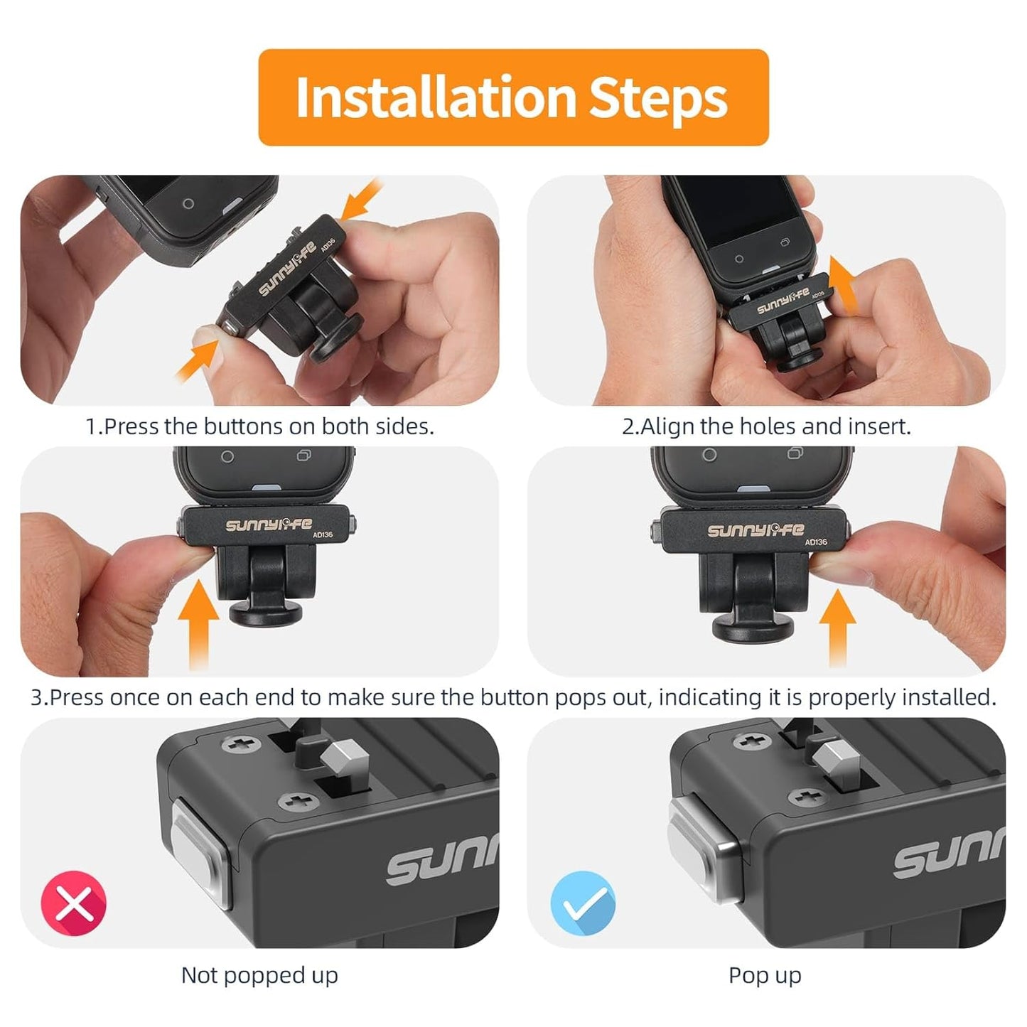 Mount Adapter For Insta360 X4 / X5 / Ace/Ace Pro/Ace Pro 2 / X4 Air Camera