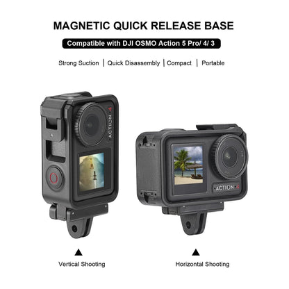 Getzget Quick Release Mount For DJI Osmo Action 5 Pro/4/3 & Osmo 360