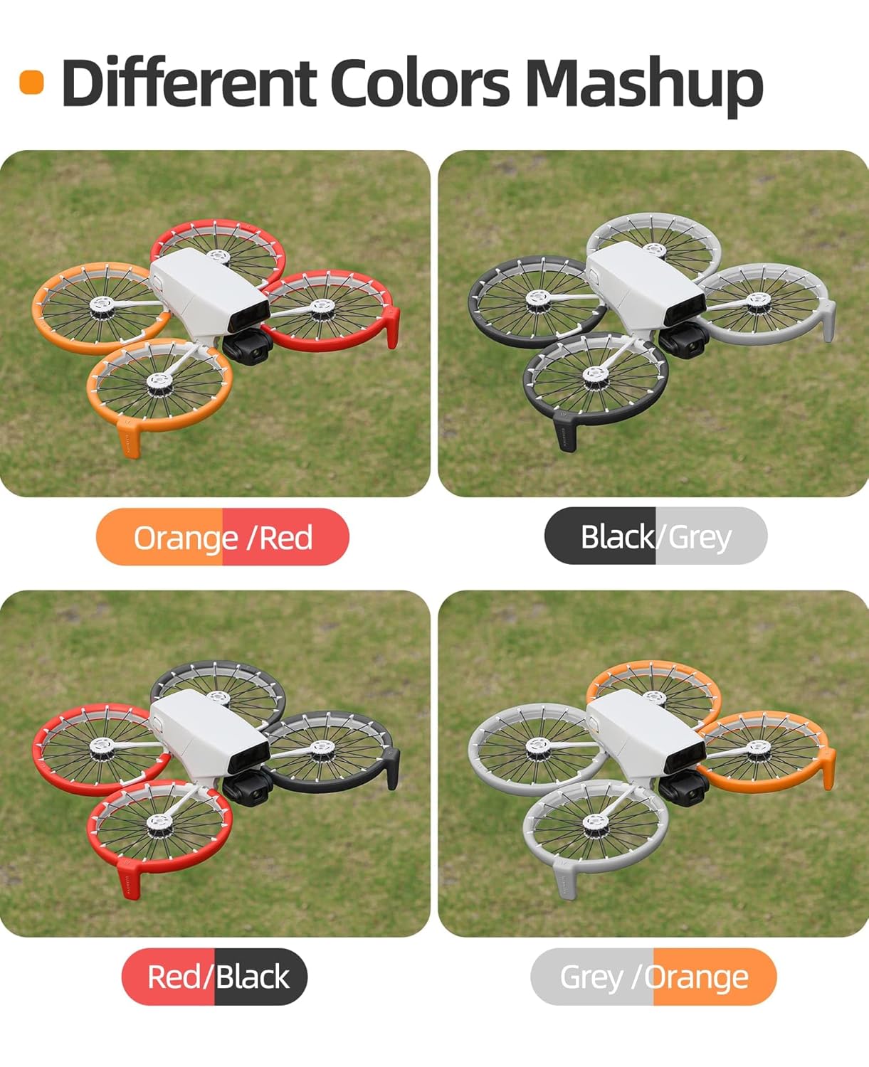 Dji Flip Propeller Guard Protector Bumper Protective Accessories (Black)
