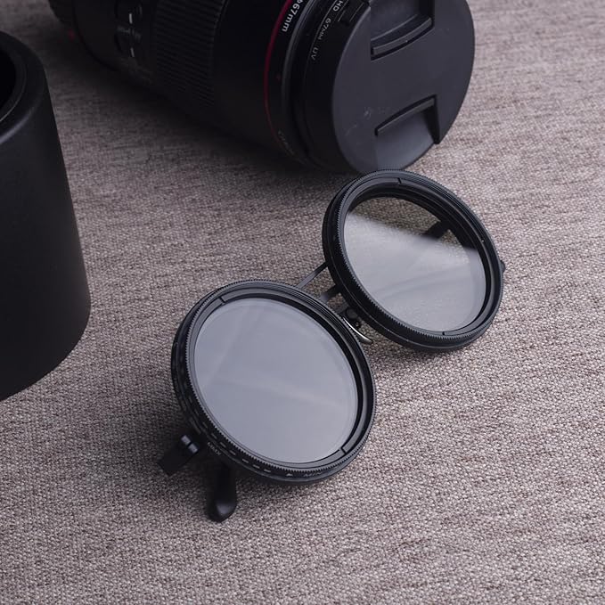  UV400 Protection & ND Filter Lenses - Unisex Round Frame Beach Eyewear
