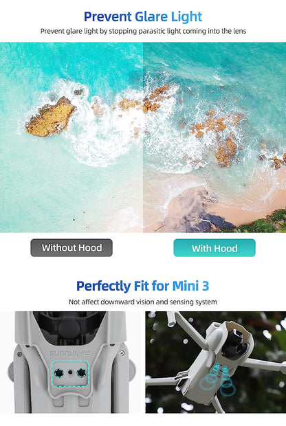 Lens Sun Shade Sun Hood For Dji Mini 3 Gimbal Protector Accessories (Not For Mini 3 Pro)