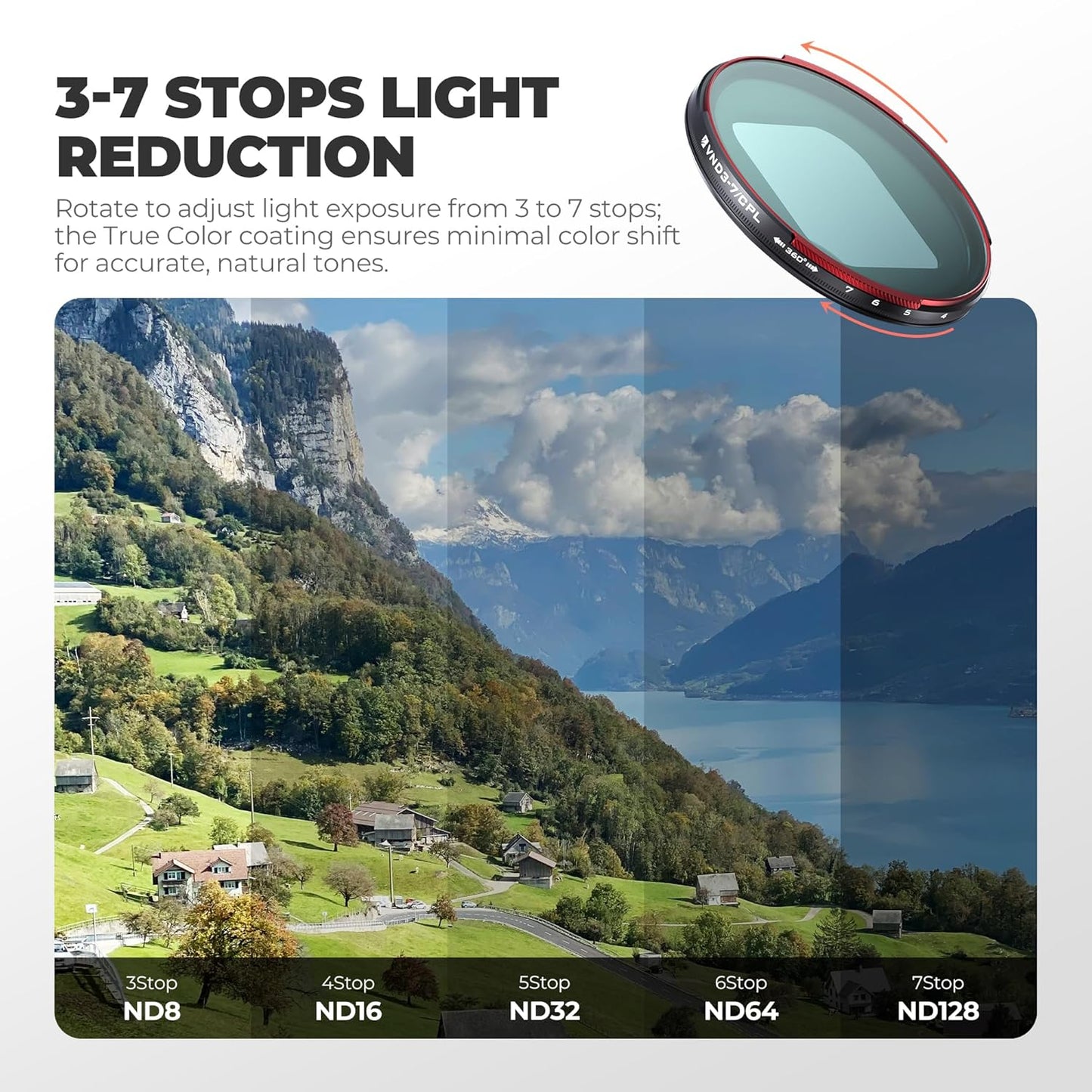 Freewell Sherpa VND/CPL 3-7 Stops Compatible only with Freewell Sherpa iPhone Series Cases & Genius Rig Cage