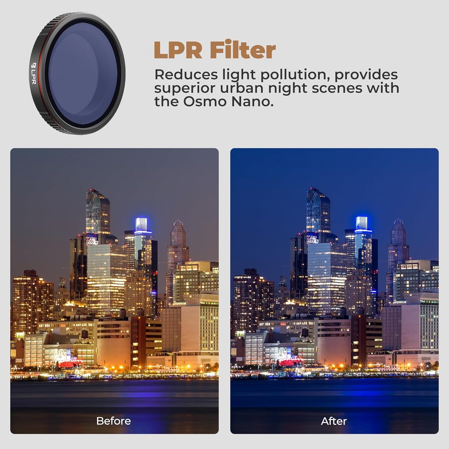 Freewell LPR Filter for DJI Osmo Nano – Clears Night Skies (Light Pollution Reduction)
