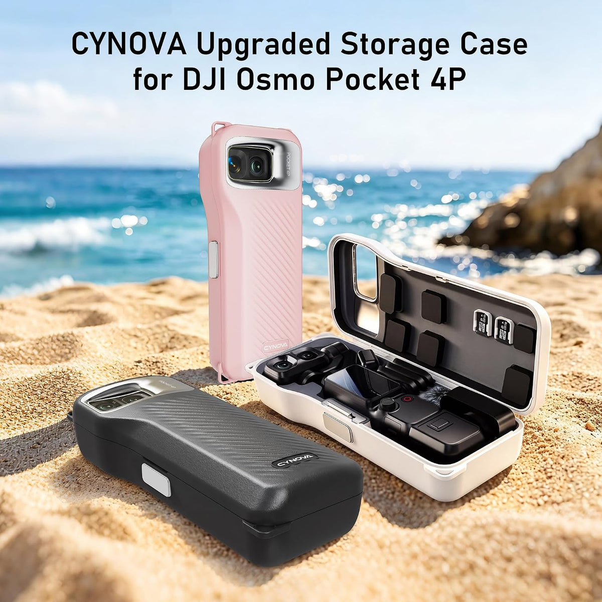 Cynova Dji Osmo Pocket 4P Case, Premium All-in-One Protective Storage