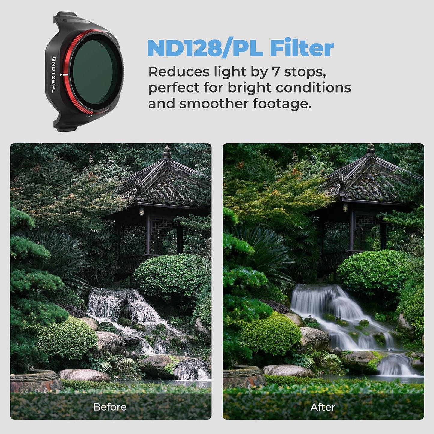 Freewell Bright Day 6-Pack ND/PL Filters for DJI Mini 5 Pro (ND8/PL, ND16/PL, ND32/PL, ND64/PL, ND128/PL & ND256/PL)