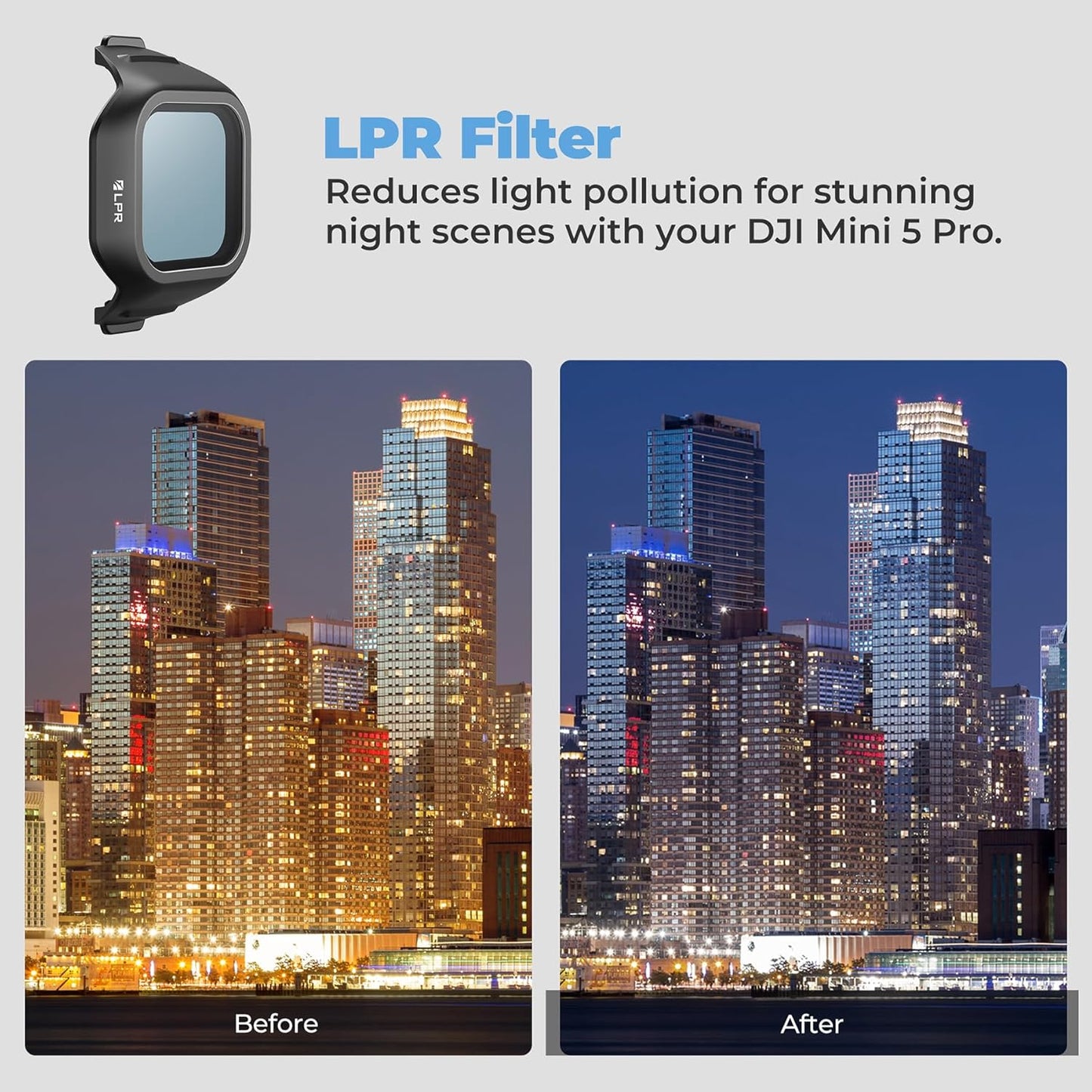 Freewell Mega 16-Pack Filter Kit for DJI Mini 5 Pro with UV, ND, ND/PL, LPR, Glow Mist, 10-Stop ND1000, CPL, Haze Reduction, Cinematic Filter Set for Aerial Photography