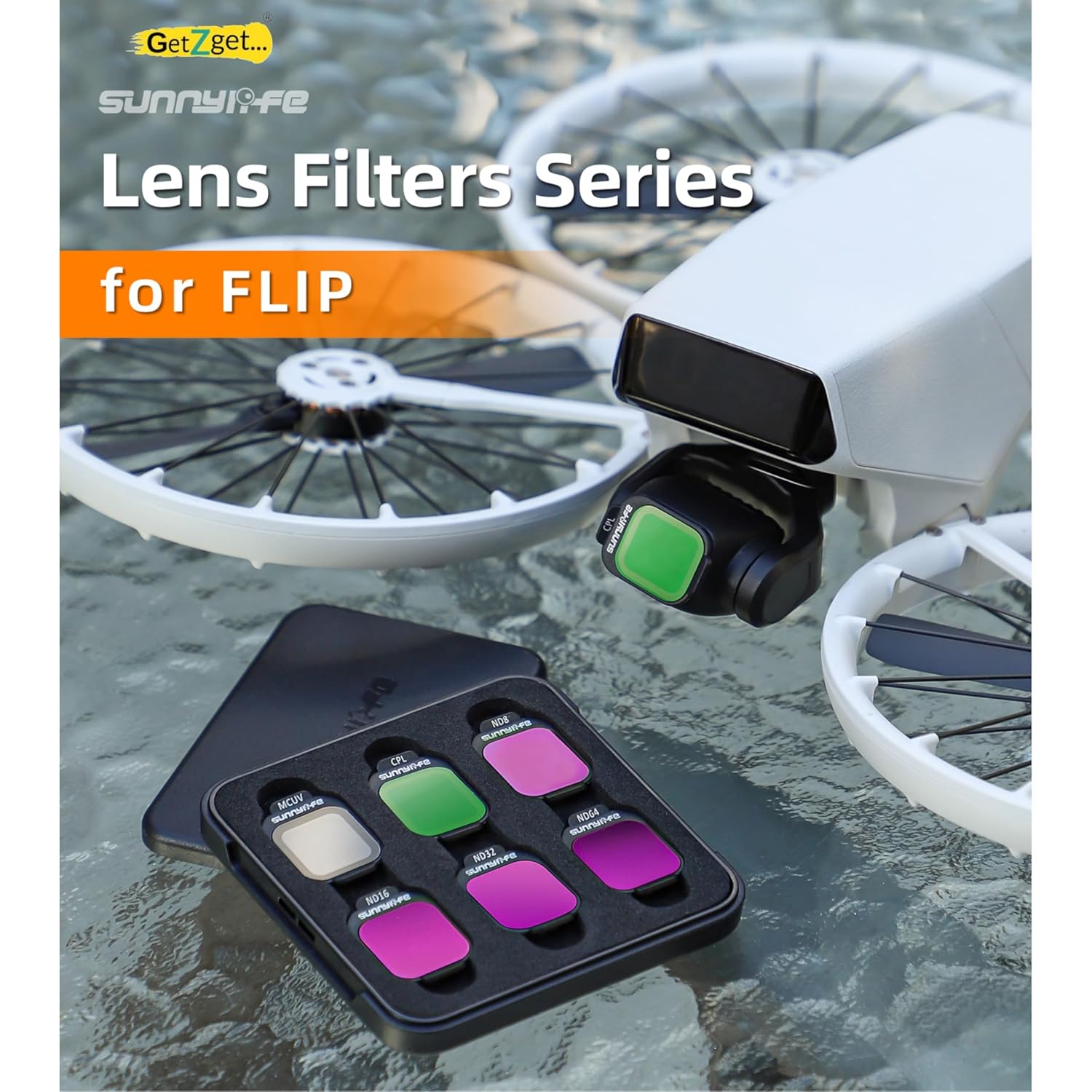 Nd Filter For DJI Flip German Optical Glass MCUV/CPL/ND8/16/32/64 Lens Filter (6 in 1 Set)