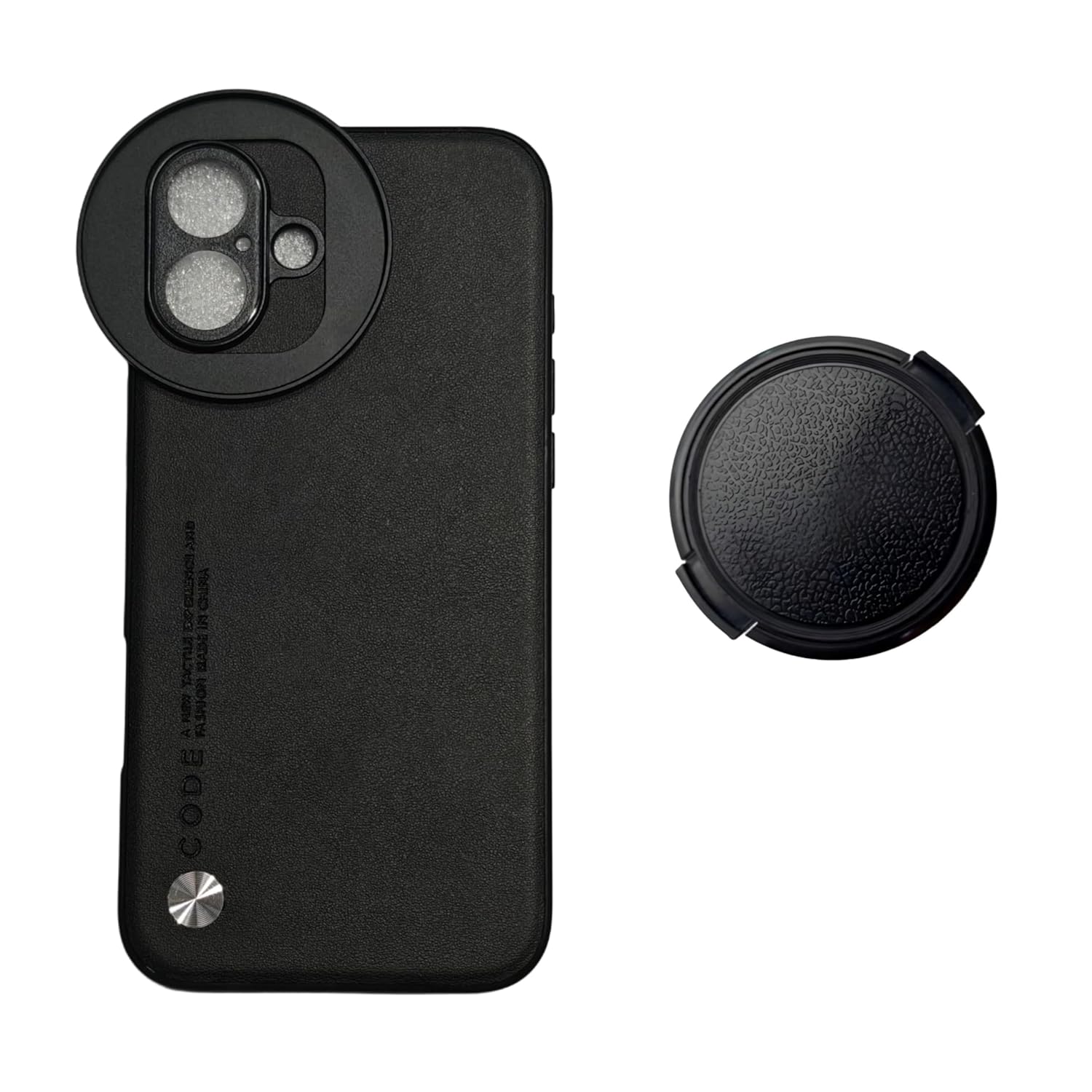  iPhone 16 with Attachable 58mm Lens Nd Filter Aluminum Slot Mobile Cover