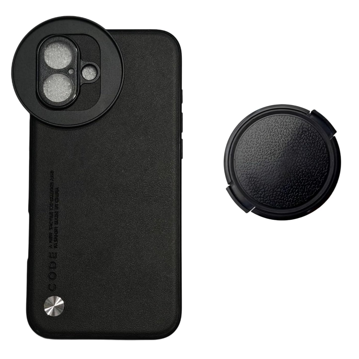 iPhone 16 Plus with Attachable 58mm Lens Nd Filter Aluminum Slot Mobile Cover