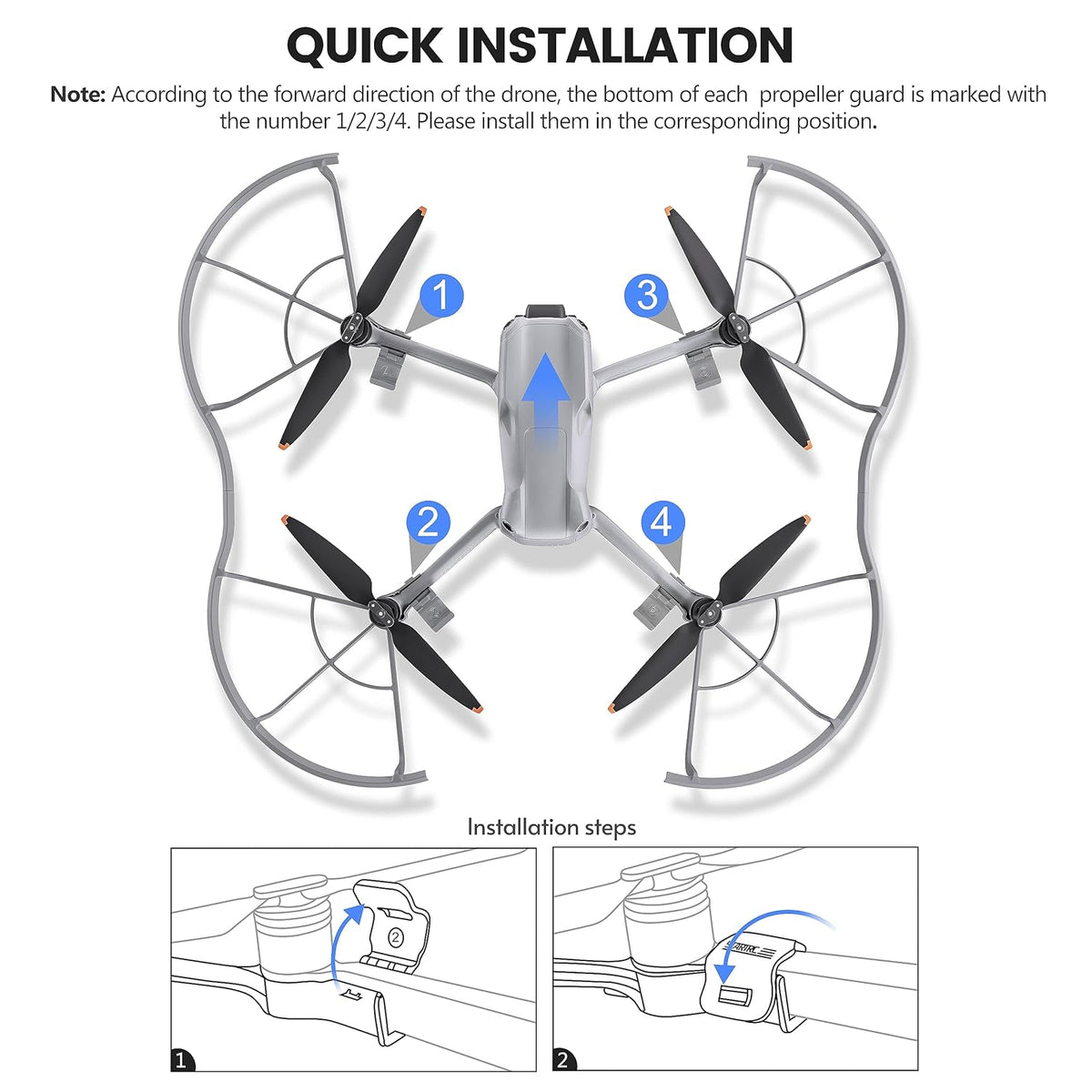 Startrc Quick-Release Propeller Guard for DJI Air 3S / Air 3 (view 2)